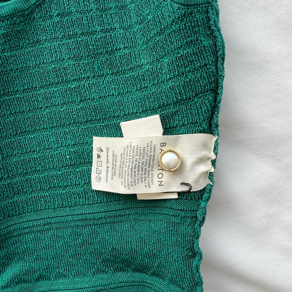 Aritzia Babaton Emerald Green Button-Up Tank Top - Picture 4 of 8